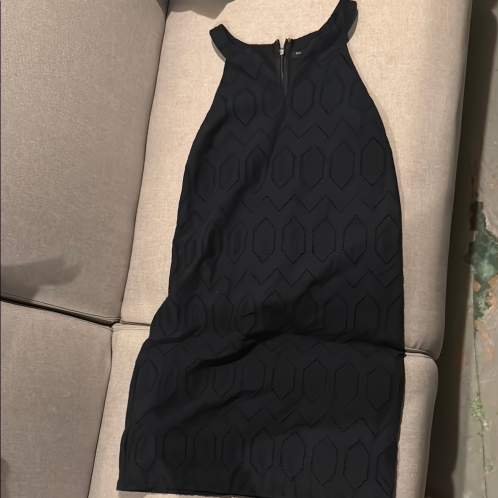 Banana Republic Black Halter Sheath Mini Dress women’s size 2